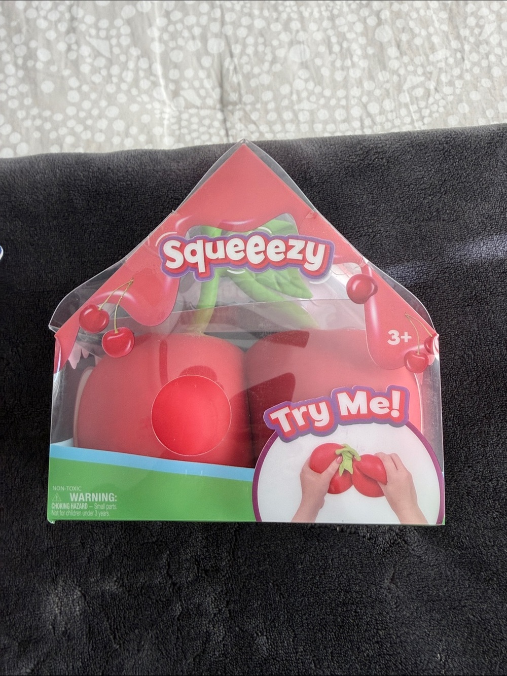 Sunny days squeezy Red Cherry Sensory Toy - NWT